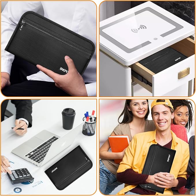 ENGPOW Fireproof Receipt Bill Coupon Organizer with 13 Colorful Pockets | Expanding File Organizer with Labels,Portable Money Storage Holder,Home Office Travel Supplies,A5 Size,(11.4" x 6.7")