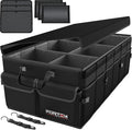 FORTEM Trunk Organizer For SUV Car Trunk Organizer, Foldable Storage, Car Accessories for Women Men, Collapsible Bag, 600D Oxford, Non Slip Bottom, Straps, Soft Cover (85L)