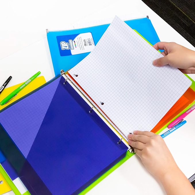 BAZIC Products Filler Paper Loose Leaf Papers 100 Sheet, 4-1" Quad Ruled, 3 Hole Punched for Ring Binders, Graph Drafting for Office School Student, 2-Pack
