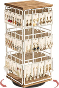 360 Rotating Earring Display Stands for Selling, Earring Rack Display Holder Stand, Jewelry Display for Vendors Selling Earring Cards, Necklaces, Bracelets, Hair Accessories (48 Hooks)