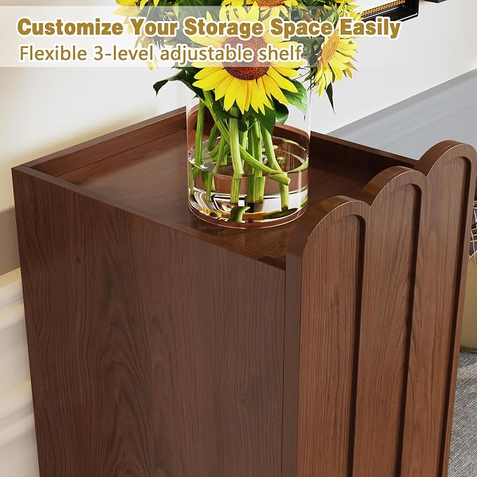 3More Shoe Organizer Cabinet,Entryway Bench with Adjustable Shelves and Cushioned Seat,Unique L-Shaped Bench Cabinet for Entryway, Hallway, Living Room