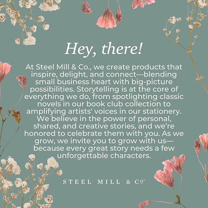 Steel Mill & Co Cute Large Spiral Notebook College Ruled, 11" x 9.5" with Durable Hardcover and 160 Lined Pages, Black Dots