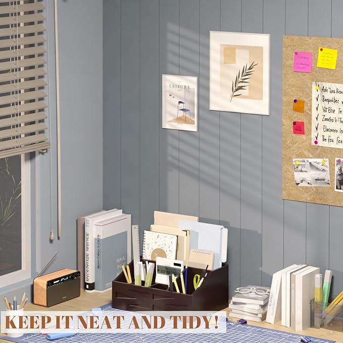 Large Mail Organizer Countertop,Farmhouse Desk and Kitchen Countertop Storage, Letter Sorter, Desk Mail Organizer and Bill Organizer, Desktop File and Paper Holder