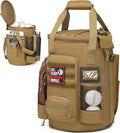 Baseball Bucket Bag 6 Gallon Multi Pockets Softball Coaching Equipment Bag | tactical Baseball Bucket Cover Organizer with padded Seat for Balls, Bat, Gloves, Scoreboards