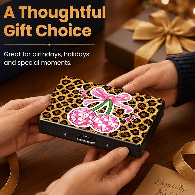 Sea Turtle Metal Wallet Credit Card Protector Case Equipped RFID Blocking | with Pop-Up Button Slim Business Cards Holder Aluminum Cards Case Exclusive Sea Turtle Gifts for Women Men