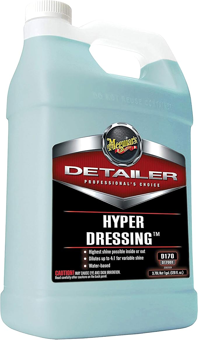 Meguiar's D17001 Hyper Dressing - 1 Gallon – Give Your Car’s Trim Pieces the Best Shine & Gloss