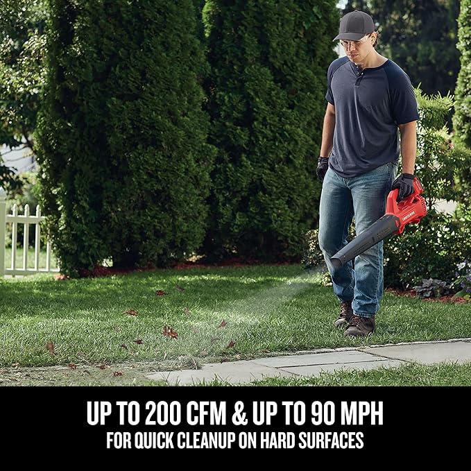 CRAFTSMAN V20 Cordless String Trimmer/Edger and Leaf Blower Combo with 4.0 Ah Battery and Charger, Wide Cut Weedwacker, 90 MPH Blower, Lightweight (CMCK279M1)