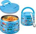 Itslife 14oz Vacuum Insulated Soup Thermo for Hot Food, Kids Lunch Container with Leakproof Buckle Lid, Wide Mouth Stainless Steel Food Jar with Spoon