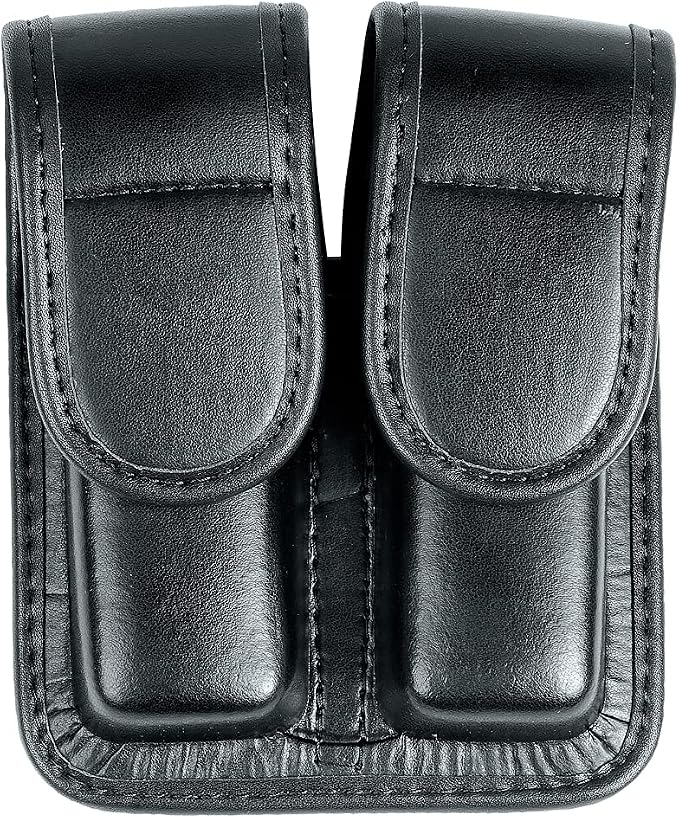 Molded Double Mag Pouch Holster with Double and Single Stack Magazines .380, 9mm & 40 Cal for S&W M&P Ruger Glock Walther H&K
