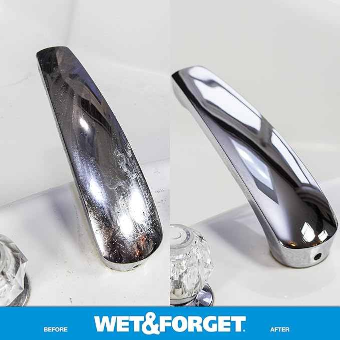 Wet & Forget Shower Cleaner Multi-Surface Weekly No Scrub,Bleach-Free Formula Vanilla Scent,128.00 Fl Oz,(Pack of 2)