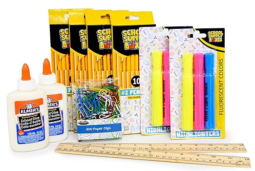 School Supply Boxes | Mega Pallet (36 Boxes) | Back to School Essentials Kit for Students & Teachers | Includes All of Your Back-to-School Needs for All Classes