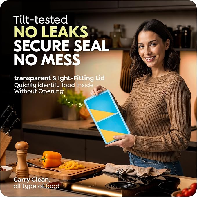 Silicone Freezer Trays with Lids, 2 Cup & 1 Cup Soup Container Style Ice Cube Trays, Easily prepare portioned meals, Great for storing soups and other dishes, Dishwasher, Oven Safe