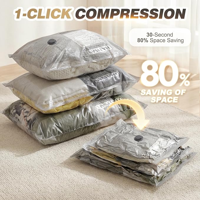 Vacuum Seal Bags for Clothing Travel with Rechargeable Electric Pump, Space Saver Vacuum Storage Bags Travel, Reusable Compression Bags for Luggage Home (14pcs Stripes)