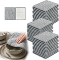 30PCS Double Side Non Scratch Wire Dishcloths,Reusable Multipurpose Wire Dishwashing Rags for Wet and Dry,Reusable Metal Scrubbing Pads Sponge Cloths for Kitchen, Sinks, Pots, Pans (Style B,30pcs)