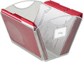 Safco Onyx Mesh Letter-Size Desktop Tub Filer, Durable Steel Mesh Construction, Collapsible For Compact Storage, Integrated Handles, Silver