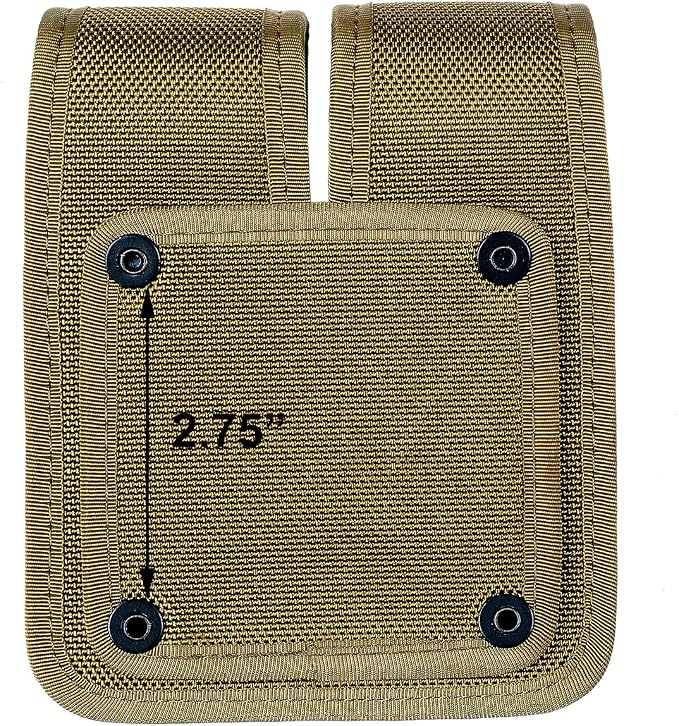 Molded Double Mag Pouch Holster with Double and Single Stack Magazines .380, 9mm & 40 Cal for S&W M&P Ruger Glock Walther H&K