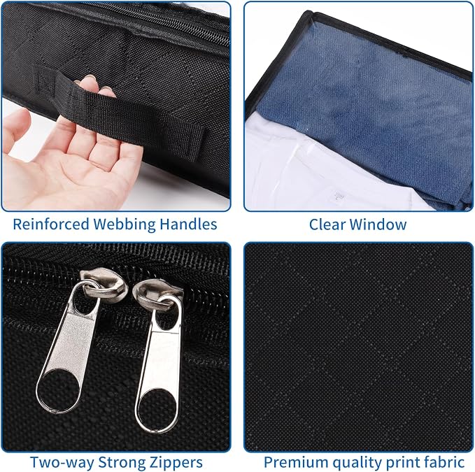 Fixwal Under bed Storage Bags 6 Pack Underbed Containers for Clothing