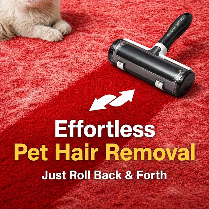 Pet Hair Remover Roller, Reusable Lint Roller for Pet Hair, Cat & Dog Hair Remover for Furniture, Couch, Carpet, Car, Bedding and Clothes, Portable Eco-Friendly Fur Remover