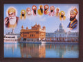 Lord Sikh Guru poster print with frame for Home Decor and Gifting Purpose (229-119)
