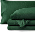 Bare Home Split King Sheet Set - 1800 Ultra-Soft Microfiber Double Brushed - Deep Pockets - Easy Fit - 5 Piece Set - Bed Sheets (Split King, Heathered Forest Green)