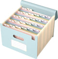 ThinkTex Accordion File Organizer, 26 Pockets File Folders, Mint Cream | Monthly Bill Receipt Documents Organizer, A-Z Colorful Tabs, Letter/A4 Size for Classroom Office Organization Home Hospital