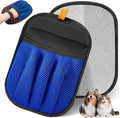 Pet Hair Removal Tool for Cats & Dogs, New Upgraded Electrostatic Gloves for Pet Hair, Reusable Pet Hair Remover Tool for Couch, Furniture, Carpet, Curtain & Car Seat (Blue)