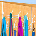 LYNK Professional® Home™ Over the Door Hooks - 18 Hook – Over the Door Coat Rack - Over the Door Hanger - Hanging Towels or Clothes - Bathroom, Bedroom, Laundry Room - Lifetime Ltd. Warranty, White