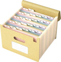 ThinkTex Accordion File Organizer, 26 Pockets File Folders, Dusty Butter | Monthly Bill Receipt Documents Organizer, A-Z Colorful Tabs, Letter/A4 Size for Classroom Office Organization Home Hospital