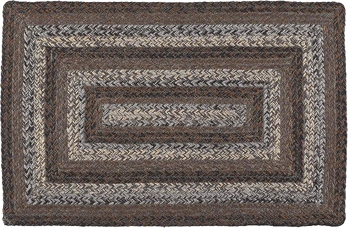 | Night Shadow Premium Braided Collection | Primitive, Rustic, Country, Farmhouse Style | Jute/Cotton | 30 Days Risk Free | Accent Rug/Door Mat | 22"x72" Rectangular