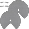 Frienda 2 Pcs Lazy Susan Shelf Liners - Non Adhesive, Non Slip Kitchen Cabinet Liners for Refrigerator, Pantry, Sink & Cupboard Storage(31 Inch,Gray)