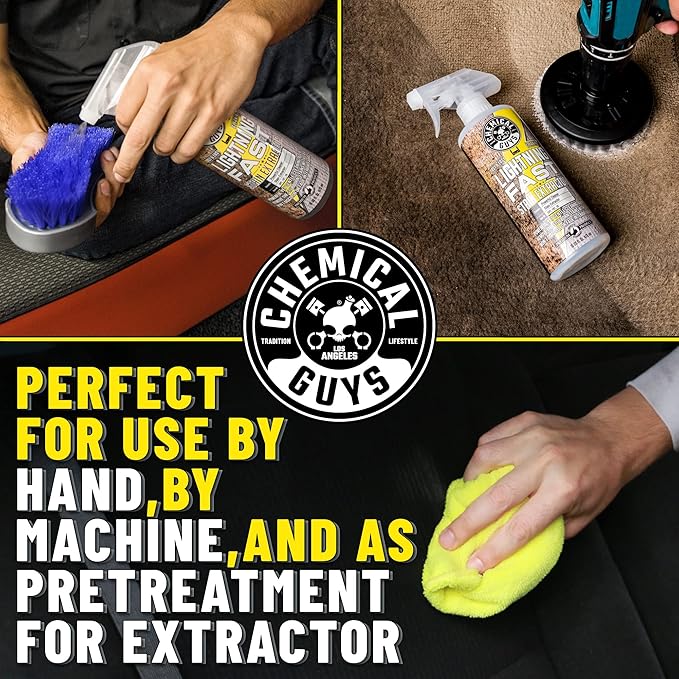 Chemical Guys SPI_191_1602 Lightning Fast Carpet and Upholstery Stain Extractor, (Fabric, Upholstery, & Carpet), Safe for Cars, Home, Office, Furniture & More, 16 fl oz, Fresh Scent (2 Pack)