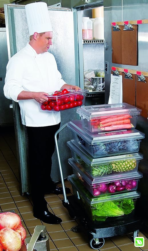 Rubbermaid Commercial Products Food Service Bus/Utility Tote Box Lid for 2-5 Gal Containers, White