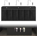 RVZONE RV Shoe Pockets 6 Large Pockets Heavy Hanging Bedside Storage Organizer with Sturdy Hooks Storage Pockets Hangs on bed for Shoes Toys and Tool Accessories