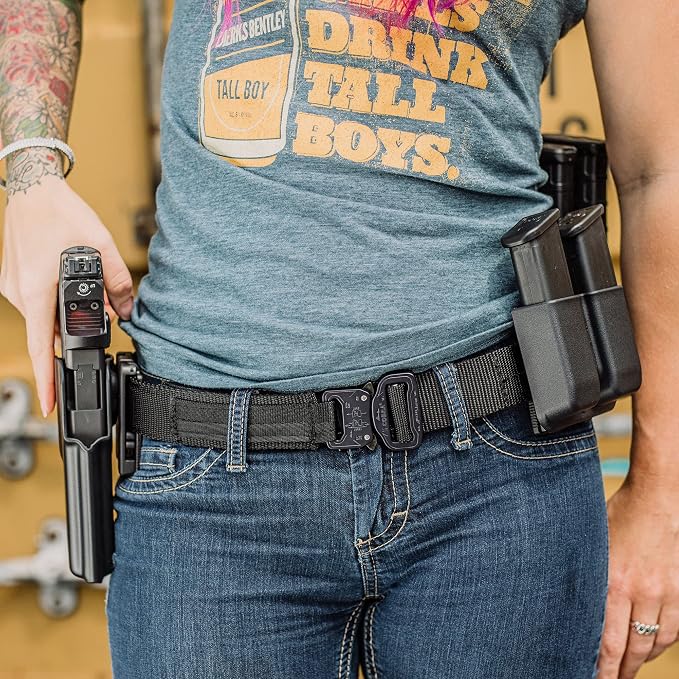 OWB Double Mag Pouch for Glock 17, 19, 22, 23 & More - USA Made - Signature Double Magazine Carrier with Tek-Lok Belt Attachment Clip by Blade-Tech Holsters