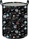 Moon and Stars Laundry hamper Baby Laundry Hamper Collapsible Canvas Waterproof Storage Bin for Kids Clothes Organizer Basket Clothes hamper Star Room Decor(Moon)