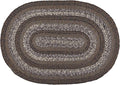 | Night Shadow Premium Braided Collection | Primitive, Rustic, Country, Farmhouse Style | Cotton Blend| 30 Days Risk Free | Accent Rug/Door Mat | 8'x10' Oval