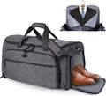 HILOMON Garment Duffle Bags for Travel, YKK Zippers Carry On Convertible Suit Bag with Waterproof Compartment & Shoe Compartment & Shoulder Strap