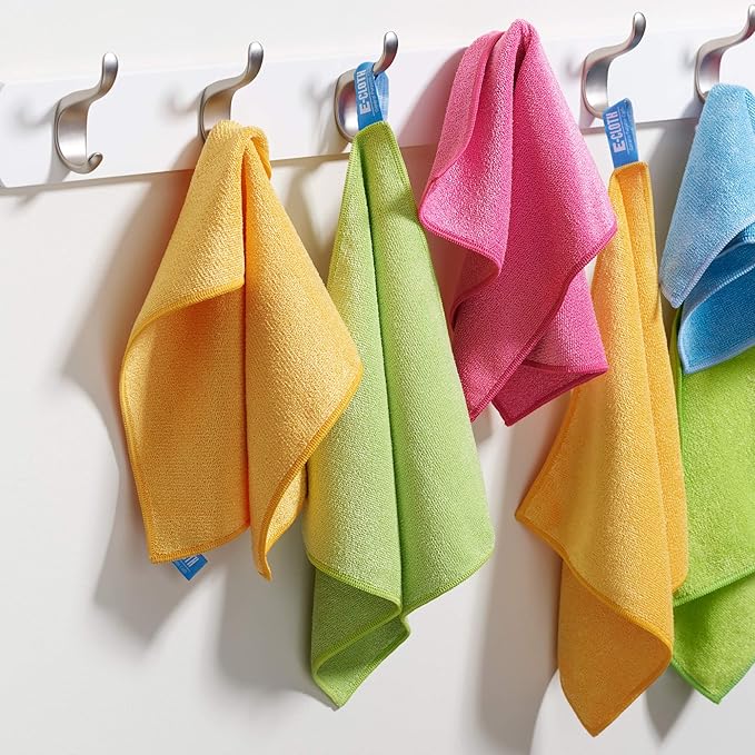 E-Cloth Microfiber Cloth, World's Leading Premium Microfiber Cleaning Cloth, Twice as Durable as Competition, 1 Year Guarantee, Ideal for Kitchen, Countertops, Sinks, and Bathrooms, Blue, 1 Pack