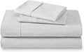 Bare Home Full Sheet Set - Luxury 1800 Ultra-Soft Microfiber Double Brushed - Deep Pockets - Easy Fit - 4 Piece Set - Bedding & Pillowcases (Full, Heathered Pewter)