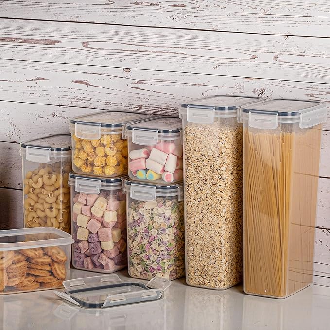 Vtopmart 24pcs Airtight Food Storage Containers with Lids and 4 Pack Pantry Organization and Storage