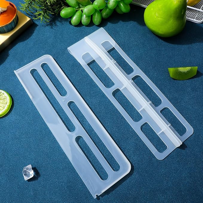 Ipetboom 6pcs Refrigerator Divider for Glass Shelves Organization, Adjustable Freezer Cupboard Cabinet Drawer Fridge Shelf, Multifunctional Partition Board, Easy to Clean Separator Grid