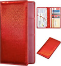 HERRIAT Car Registration and Insurance Card Holder,Glitter Leather Vehicle Glove Box Automobile Documents Paperwork Wallet Case Organizer for ID, Key Contact Information Cards,Men&Women