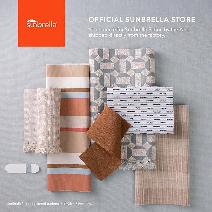 Sunbrella Outdoor Fabric by The Yard | Canvas Teal | Official Sunbrella Seller | Indoor or Outdoor Upholstery Fabric for Chairs, Cushions, Drapery, Pillows, Furniture