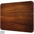 9 inches x 6.5 inches Stainless Steel Plate for Magnets, 3M Adhesive Back, Mounting Screws, Ideal for Magnetic Shelf, Spice Holders, Fridge Magnets. Mount Anywhere! (Timber, 1 Pack)