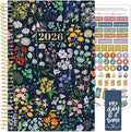 bloom daily planners 2026 Planner (January - December) Calendar Year Organizer - 5.5” x 8.25” - Weekly & Monthly Agenda Book with Stickers & Bookmark - Garden Party, Navy