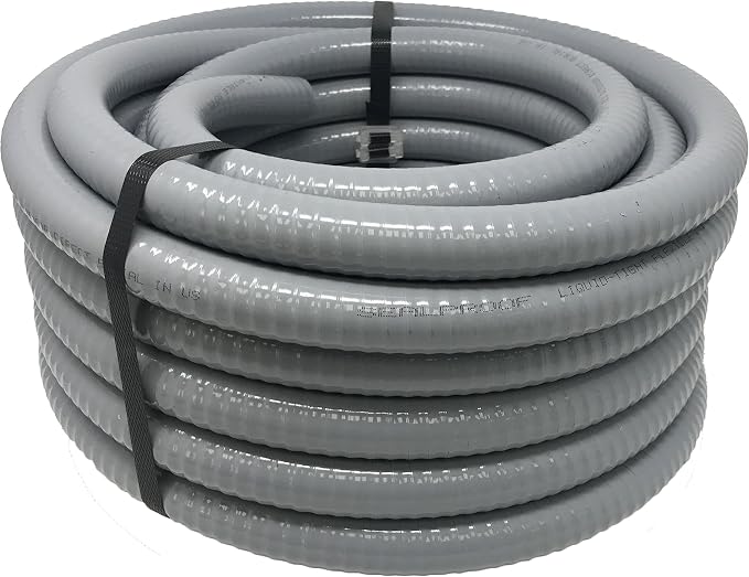 Sealproof Flexible Non-Metallic Liquid-Tight Electrical Conduit Type B, UL Listed (3/4 inch x 25 FT)