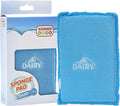 Dairy Blue Dishwashing Sponges - Heavy Duty Scouring Pad, Non Scratch Scrubber - Durable and Soft - Color Coded Home and Kitchen Accessories by The Kosher Cook