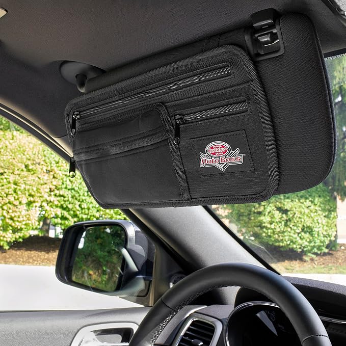 Bucket Boss - AutoBoss Visor Organizer, Auto Boss (AB30040), Black