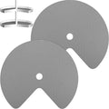 Frienda 2 Pcs Lazy Susan Shelf Liners - Non Adhesive, Non Slip Kitchen Cabinet Liners for Refrigerator, Pantry, Sink & Cupboard Storage(26 Inch,Gray)
