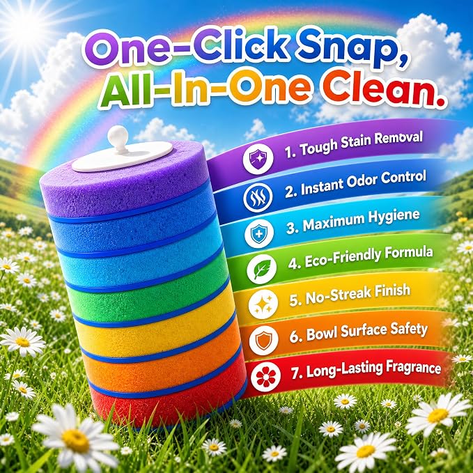 Disposable Toilet Brush, Toilet Cleaner, Toilet Brush for deep Cleaning of Toilets, Toilet Brush and Brush Holder Set for maintaining Bathroom Hygiene. (No Wands + 54 Refills)